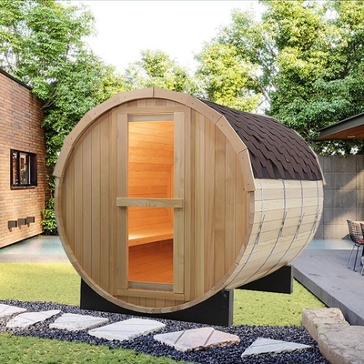 ঐতিহ্যগত চুলা হিটার সলিড কাঠ আউটডোর ব্যারেল Sauna রুম সমর্থন OEM