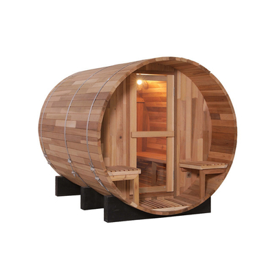 SASO গার্ডেন কাঠ ব্যারেল Sauna রুম ODM Sauna আউটডোর ব্যারেল