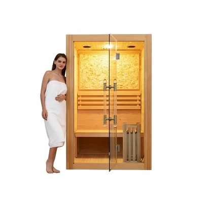 ওজন কমানোর থেরাপির জন্য Smartmak 3kw Steam 3 Person Cedar Steam Sauna