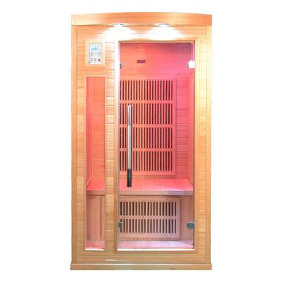 সলিড কাঠ ইনডোর এক ব্যক্তি Sauna রুম OEM ODM উপলব্ধ