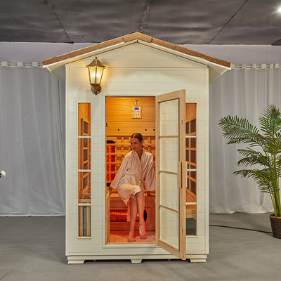 কাঠ ইনফ্রারেড সম্মিলিত Sauna স্টিম রুম কানাডা রেড সিডার