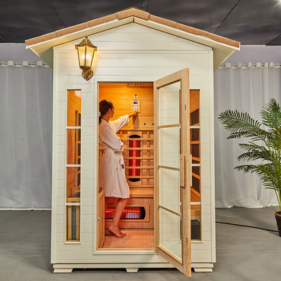 কাঠ ইনফ্রারেড সম্মিলিত Sauna স্টিম রুম কানাডা রেড সিডার