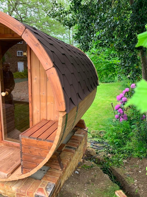 2 - 8 জন ধারণক্ষমতা কাঠ ব্যারেল Sauna সঙ্গে / বারান্দা বিকল্প ছাড়া