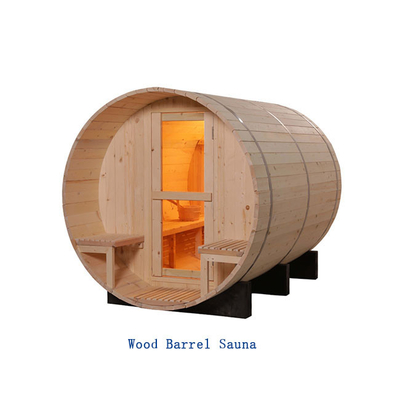 Smartmak গৃহস্থালী পাইন কাঠ বার্নিং ব্যারেল Sauna আউটডোর স্টিম রুম