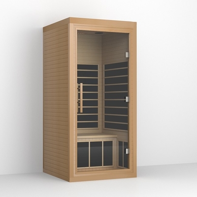 আধুনিক ফার ইনফ্রারেড 1 ব্যক্তি ঐতিহ্যগত Sauna ওজন হ্রাস 1350W