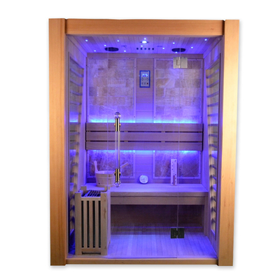 Smartmak আপ 90 ডিগ্রী 3 ব্যক্তি সিডার কাঠ স্টিম Sauna রুম বাগান জন্য