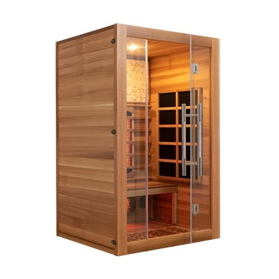 সম্পূর্ণ স্পেকট্রাম লাল সিডার হোম Sauna ঐতিহ্যগত দুই ব্যক্তি
