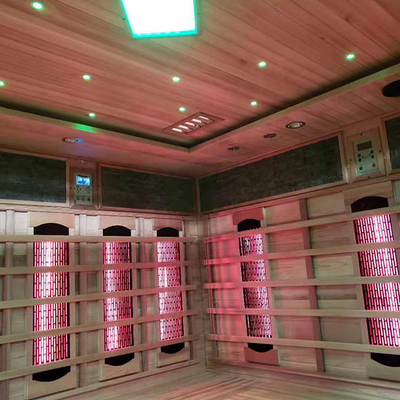 6 ব্যক্তি স্ট্যান্ড আপ ইনফ্রারেড স্টিম Sauna 110V-240V অ্যাপার্টমেন্টের জন্য